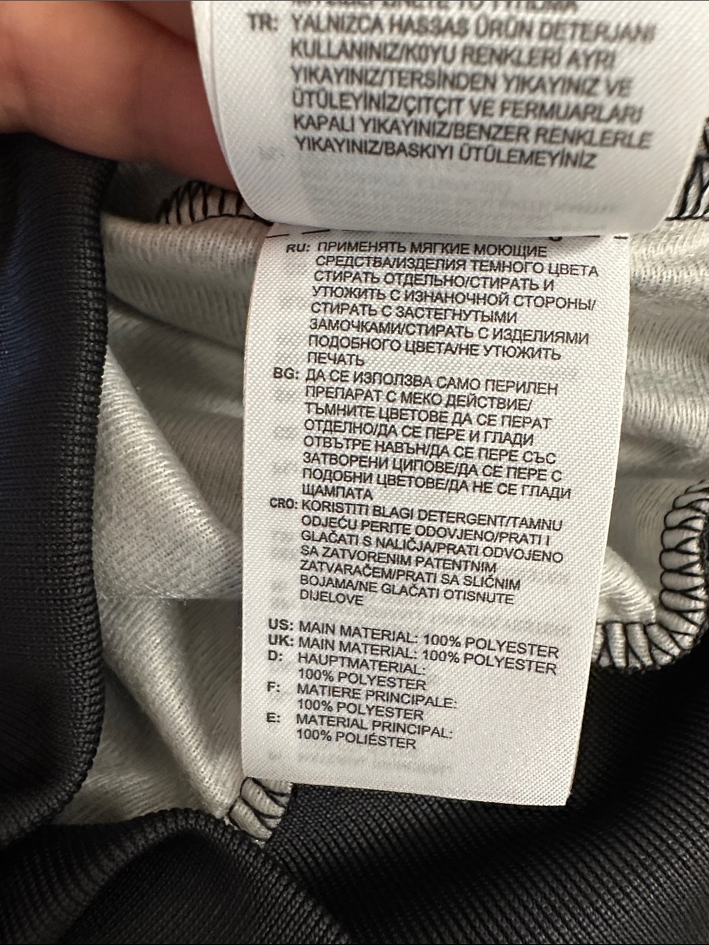 NWOT Adidas Black and White Polka Dot Track Jacket - Picture 5 of 5